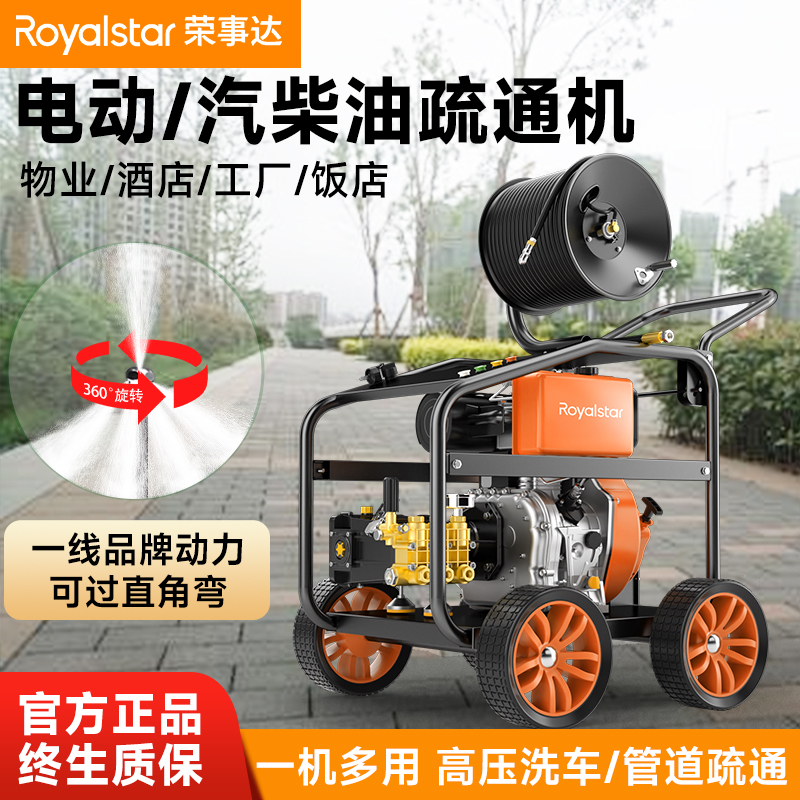 榮事達管道疏通機物業(yè)小區(qū)市政下水道疏通神器